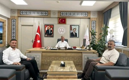 Zafer Çam ve Yılmaz Emektar’dan Aksaray Milli Eğitim Müdürü Metin Alpaslan’a Ziyaret