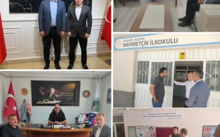Kırşehir MEB Müdürü Boztepe'de Ziyaret ve İncelemelerde Bulundu