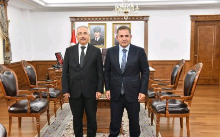 Vali H. Mete Buhara'dan Yeni İl Defterdarı Mustafa Kurt'a Teşekkür ve Başarı Dilekleri.