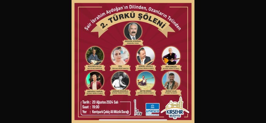 UNESCO Müzik Şehri Kırşehir'de Türkü Şöleni Coşkusu