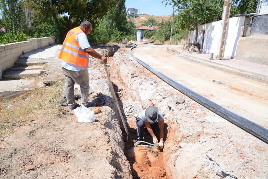 Kırşehir Belediyesi'nden  Asbestli Boru Değişimi