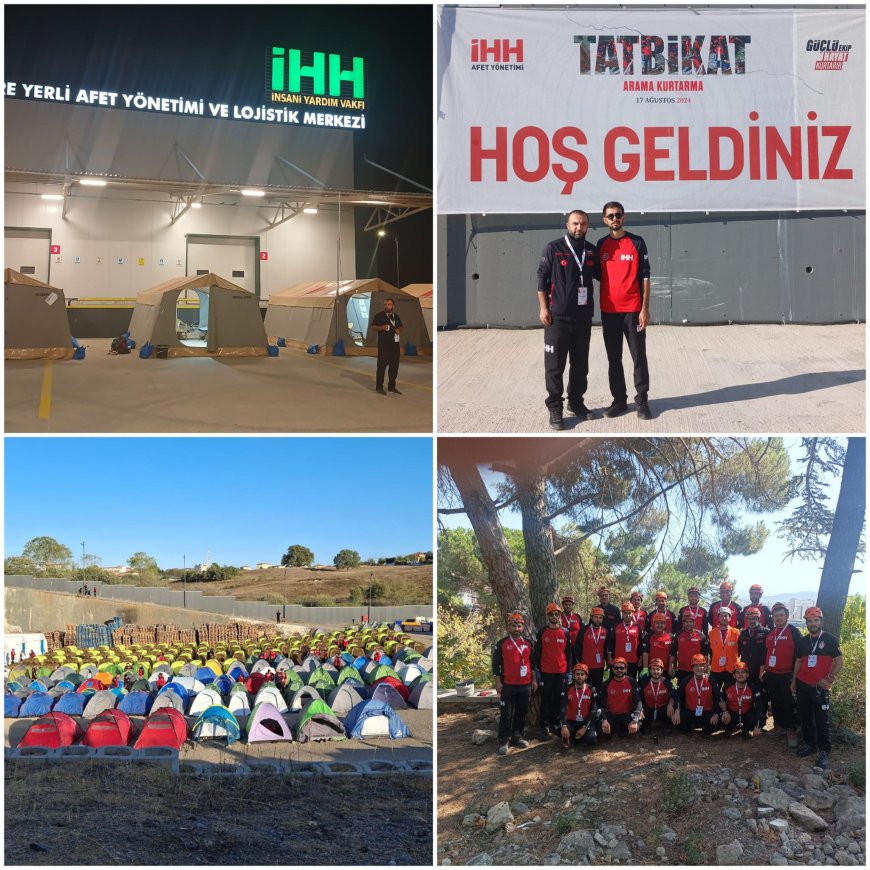 Kırşehir İHH Arama Kurtarma Ekibi, 4. Ulusal Afet Tatbikatı'nda Görev Aldı