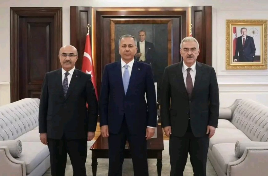 İçişleri Bakanı Kırşehir'li Yeni Emniyet Genel Müdürünü Kabul Etti