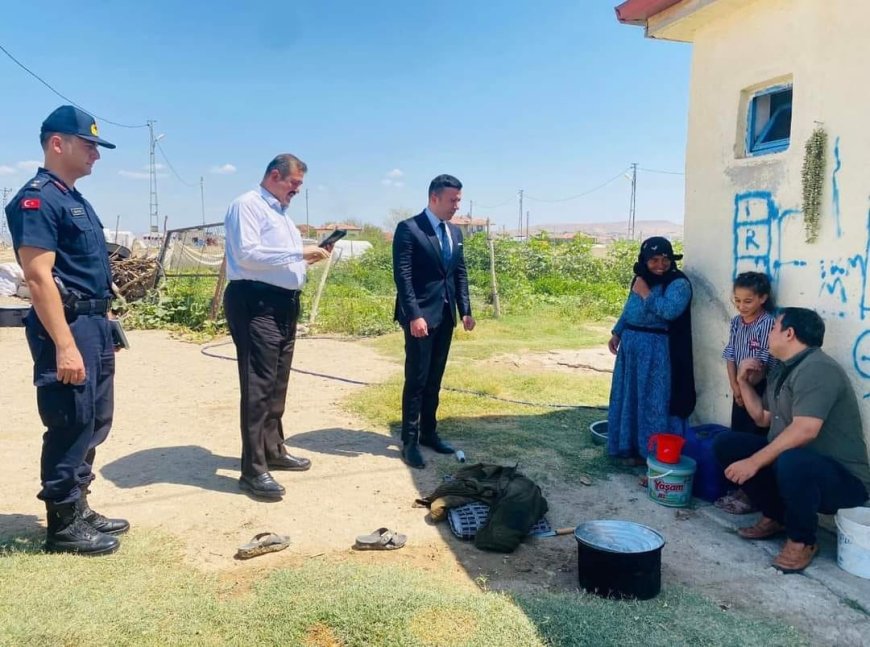 Çiçekdağı Kaymakamı Mevsimlik Tarım İşçilerini Ziyaret Etti