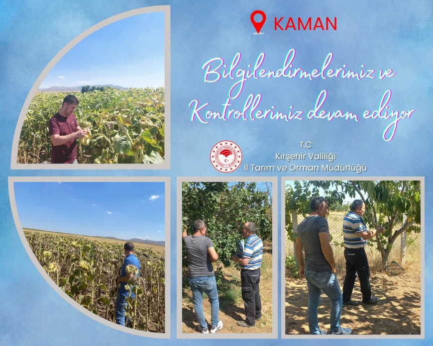 Kaman İlçesinde Bilgilendirme ve Kontroller Sürüyor