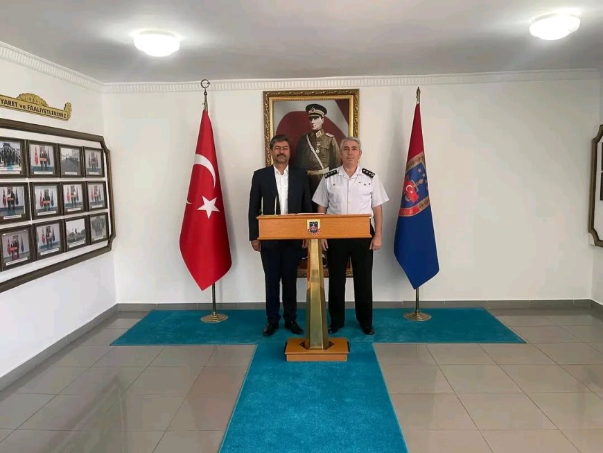İl Jandarma Komutanı J. Kd. Alb. Ahmet Yıldırım’a Hayırlı Olsun Ziyareti