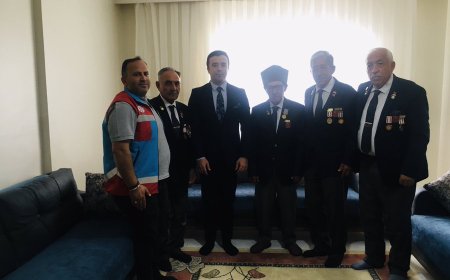 Kaymakam Yampal'dan Kore Gazisine Ziyaret