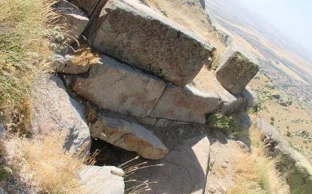 Kırşehir'in Sarp Kayalıklarındaki Ortaçağ Savunma Yapısı