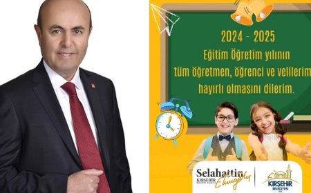 Kırşehir Belediye Başkanı Selahattin Ekicioğlu'ndan 2024-2025 Eğitim-Öğretim Yılına Özel Mesaj