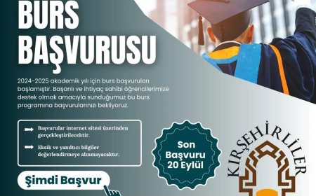 Kırşehirliler Vakfı'ndan 2024-2025 Akademik Yılı İçin Burs Başvuruları Başladı.