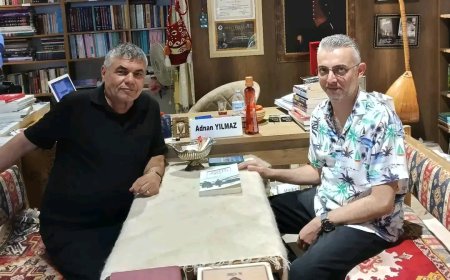 "Doç. Dr. Ethem Merdan'dan Yazar Adnan Yılmaz'a Ziyaret ve Kitap İmzası"