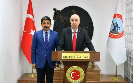 "Kırşehir'de 37. Ahilik Haftası: Vali Demiryürek, Cumhurbaşkanı Başdanışmanı Turgut Aslan'ı Ağırladı"