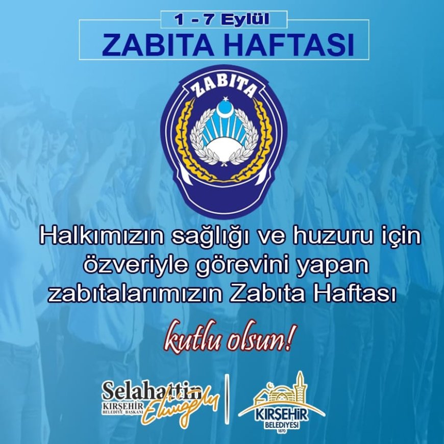 Başkan Ekicioğlu’ndan Zabıta Haftası Mesajı: “Zabıta Çalışmalarınız Takdire Şayan”