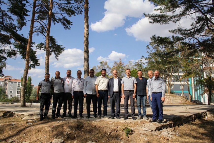 Kırşehir Eğitim ve Araştırma Hastanesi'nde Çamlık Alanı Düzenlemeleri Üzerine Toplantı