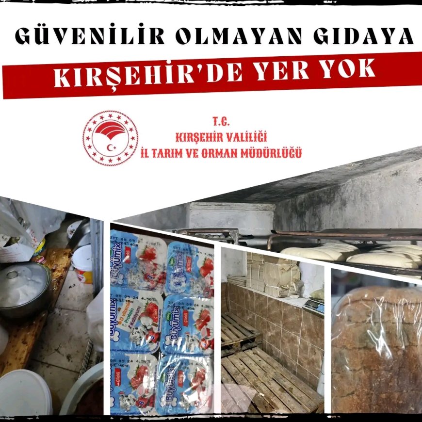 Kırşehir’de Güvenilir Olmayan Gıdalara 1.364.000 TL Ceza: Denetimler Sürüyor.