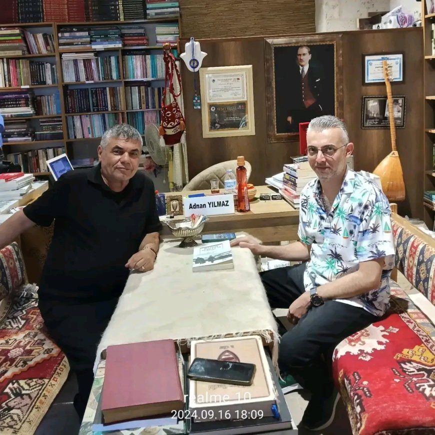 "Doç. Dr. Ethem Merdan'dan Yazar Adnan Yılmaz'a Ziyaret ve Kitap İmzası"