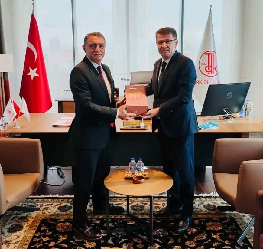 Ahi Evran Üniversitesi Rektörü Prof. Dr. Mustafa Kasım Karahocagil’den Başkan Prof. Dr. Osman Mert’e Ziyaret”