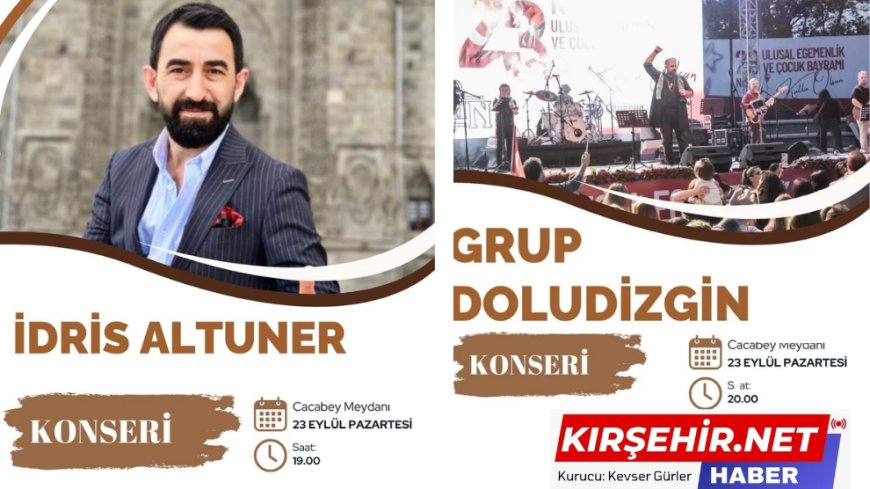 Ahilik Haftası'nda Müzik Dolu Bir Gece: İdris Altuner ve Grup Doludizgin Konserleri Cacabey Meydanı'nda!