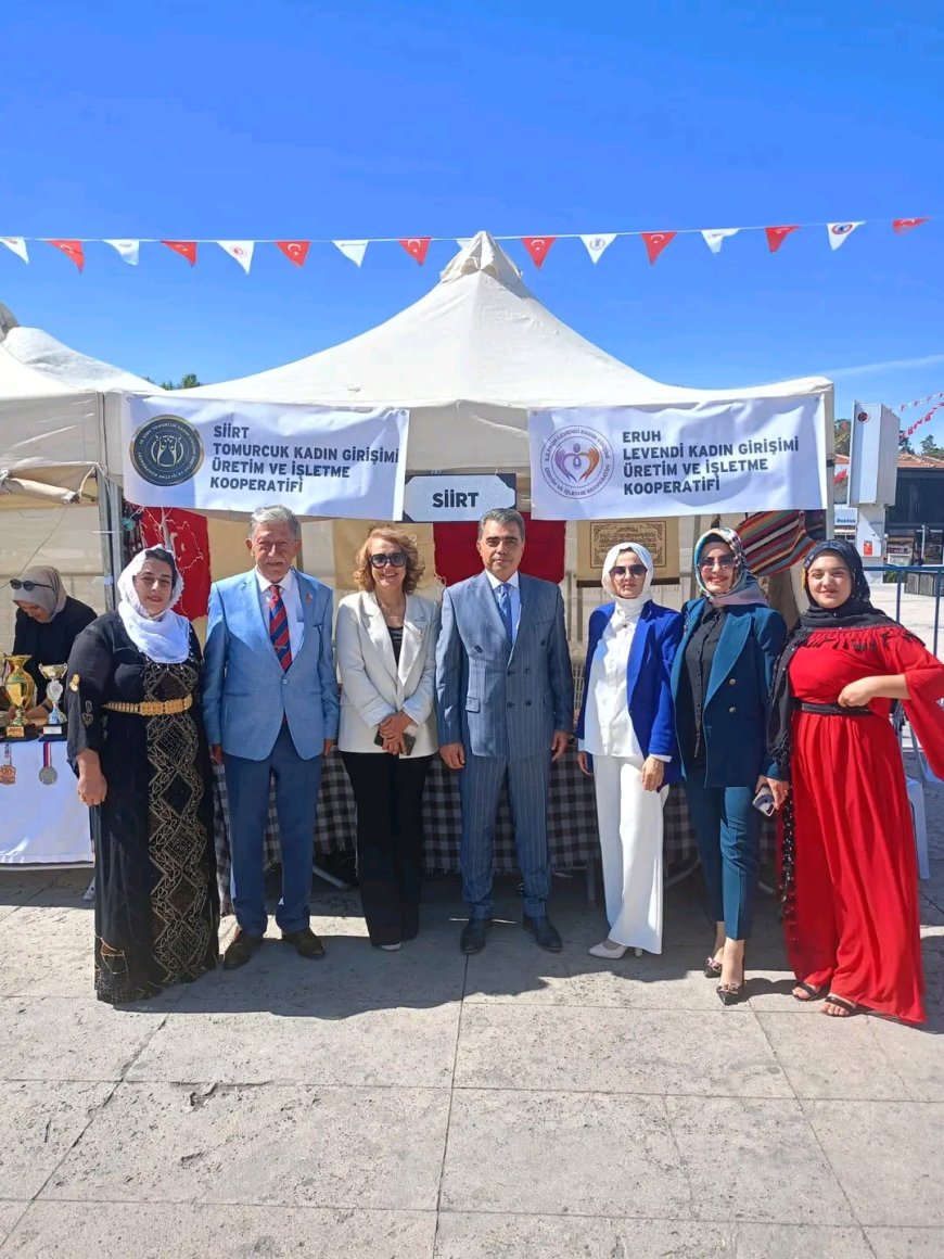Kırşehir'de 37. Ahilik Haftası'nda Siirt ve Eruh Kadın Kooperatiflerinden Başarıyla Temsil