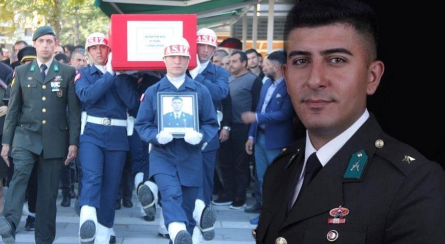 "Kayseri'de Trafik Kazasında Hayatını Kaybeden P. Teğmen Hüseyin Kış İçin Cenaze Töreni Düzenlendi"