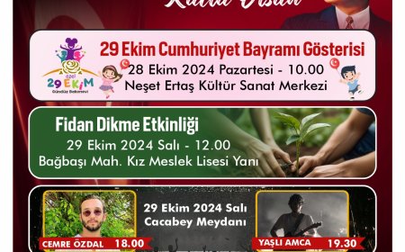 Kırşehir’de 29 Ekim Cumhuriyet Bayramı Etkinlikleri:Kırşehir Belediyesi'nden Coşku Dolu Bir Kutlama Programı