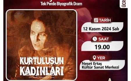 "Kurtuluşun Ölüm­süz Kadınları" Tiyatro Oyunu Kırşehir’de Sahnelenecek.