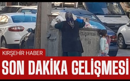 Kırşehir’de Yoksulluk Gözler Önüne Serildi:Çöplükte Yiyecek Arayan Yaşlı Kadın, Ekonominin Gerçek Yüzünü Anlatıyor.