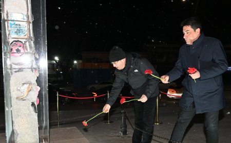 6 Şubat Depremlerinde Hayatını Kaybeden Canlarımız,Kırşehir’de Deprem Anıtı Önünde Anıldı.