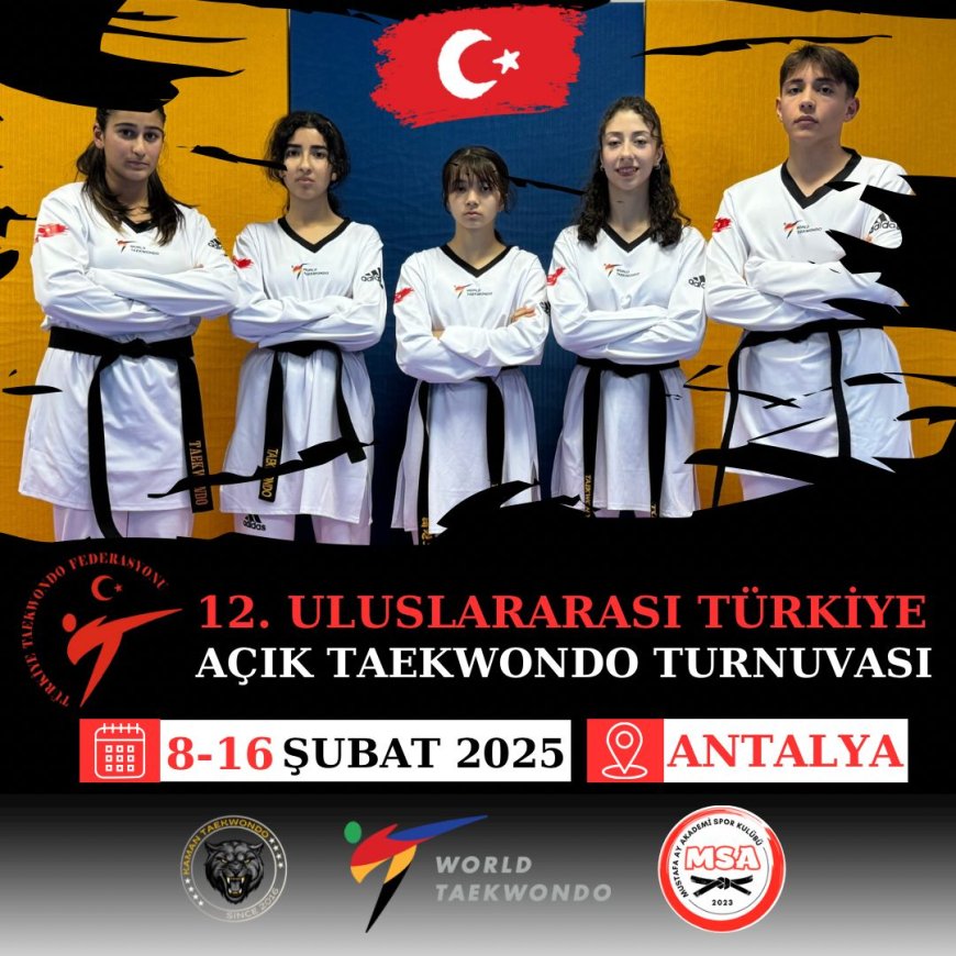 Kamanlı Sporcular 12. Uluslararası Türkiye Açık Taekwondo Turnuvası’nda Şehrimizi Temsil Edecek.