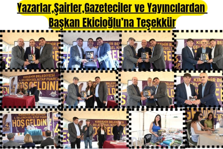Cacabey Meydanı Kitapla Buluştu:Yazarlar,Şairler,Gazeteciler ve Yayıncılardan Başkan Ekicioğlu'na Teşekkür.